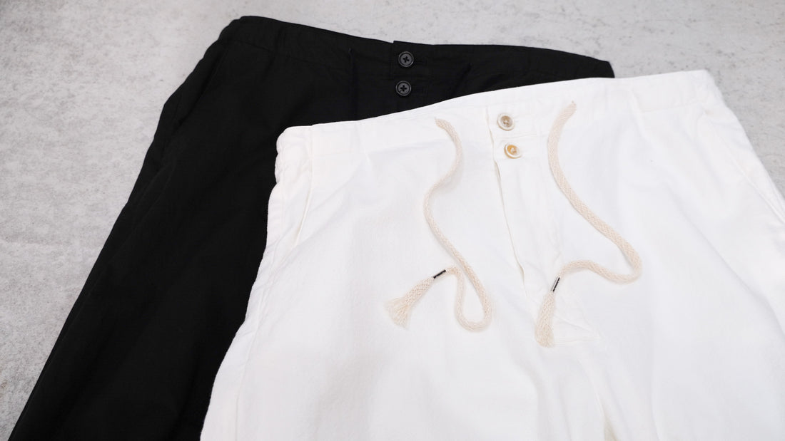 多彩|Wide Cuffed Trousers "Lives","Falls"|Fujimoto 23SS|えん -en-