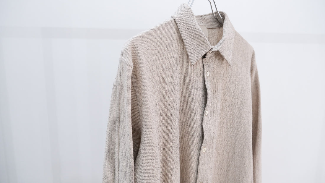 ずれ|コットンボイルストライプシャツ|山内 23SS|えん -en-