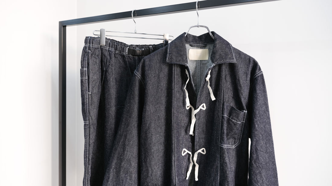 中と外|SILK DENIM PAJAMA JACKET,PAJAMA PANTS|INNAT 23SS|えん -en-