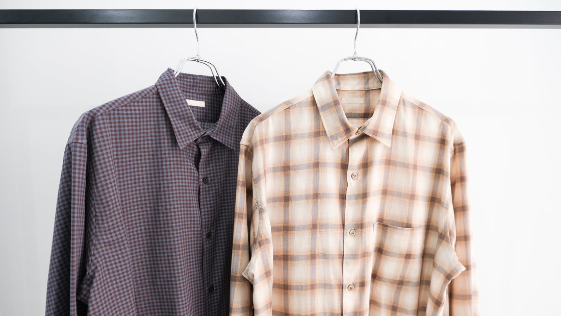更に|C/W CHECKED TWILL SHIRT|ULTERIOR 24AW|えん -en-
