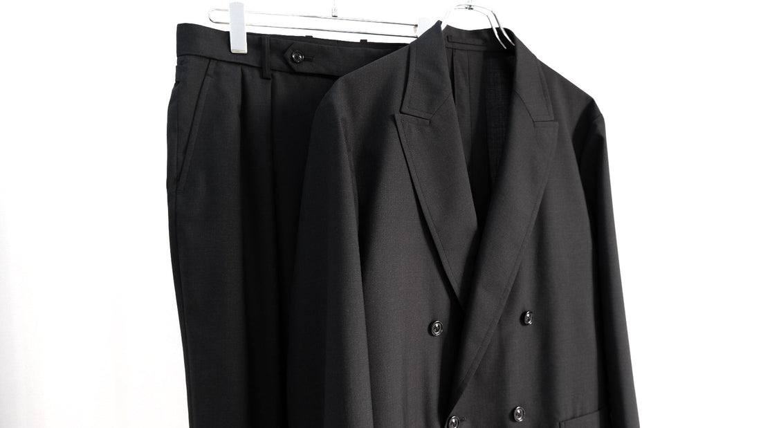 絶|SUPER FINE WOOL TROPICAL DB JKT,SUPER FINE WOOL TROPICAL TUCKED TROUSERS|ULTERIOR 25SS|えん -en-