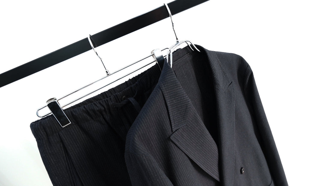 一方|SILK WOOL STRIPED OX DB JKT,SILK WOOL STRIPED OX DRAWSTRING PANTS|ULTERIOR 25SS|えん -en-