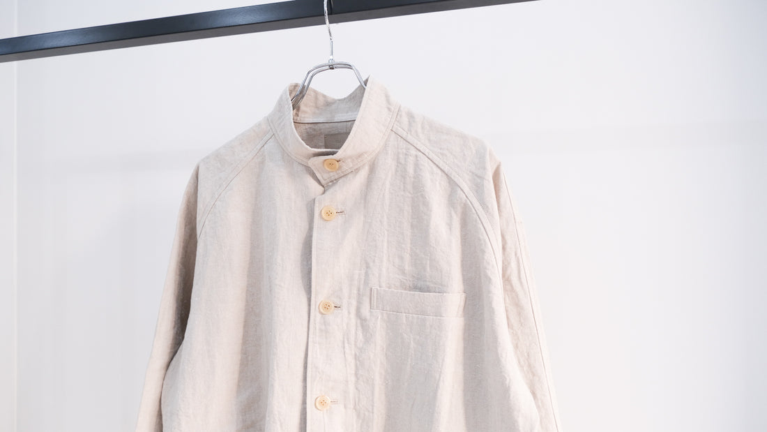 くすぐる|超絶高密度リネンクロス・シャツジャケット|山内 24SS|えん -en-