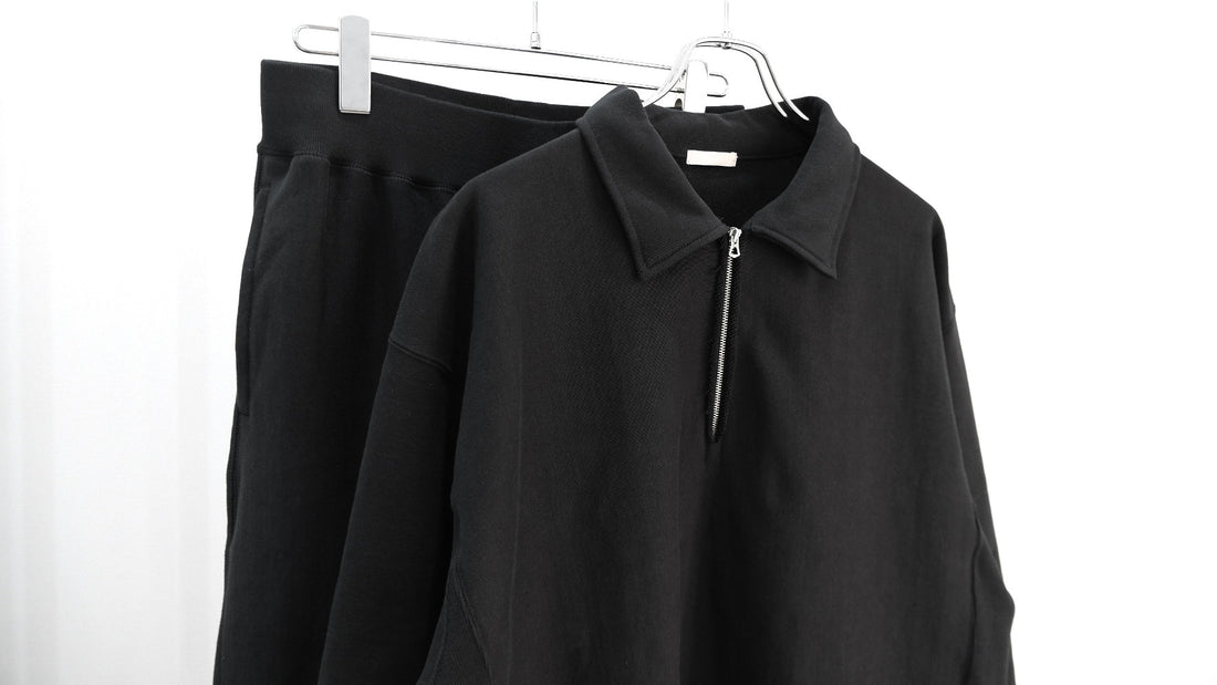 何も|FADED SILKY TERRY RW HALF ZIP P/O,FADED SILKY TERRY RW SWEAT PANTS|ULTERIOR 25SS|えん -en-