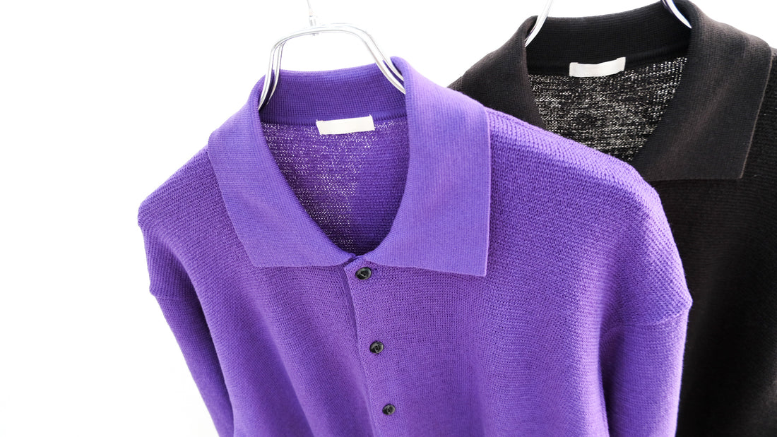 異なる|SUPER SOFT LOOSE MILANO RIB KNIT POLO|ULTERIOR 24AW|えん -en-