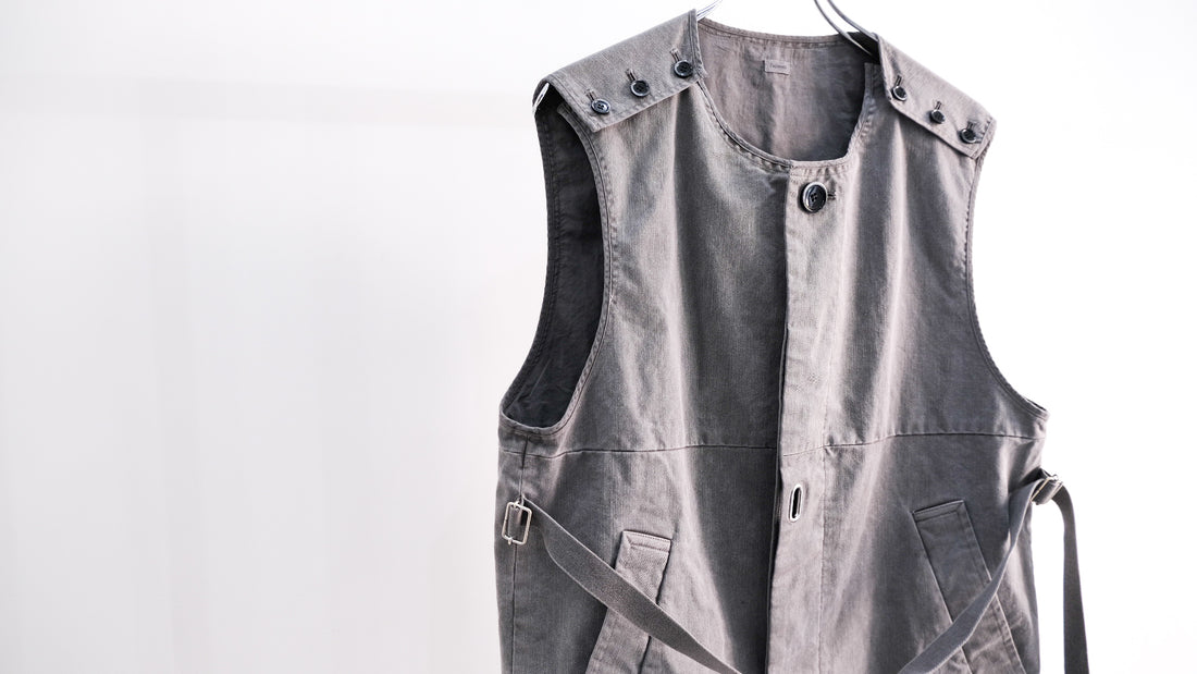 本質|Overdyed Wrap Vest|Fujimoto 24AW|えん -en-