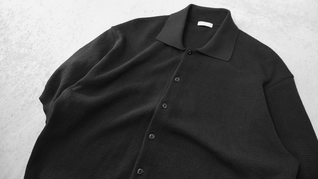 とはいえ|TWISTED LOOSE MILANO RIB KNIT POLO|ULTERIOR 24SS|えん -en-