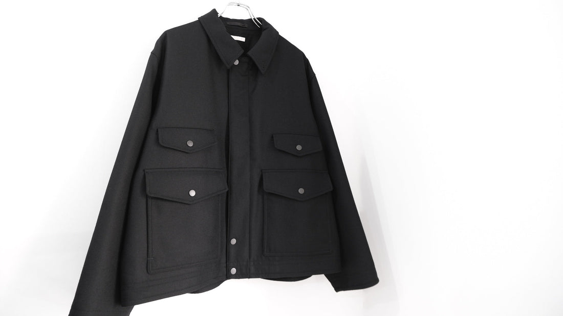 反対|SUPER FINE LIGHT MELTON SHORT HUNTNG JKT|ULTERIOR 25AW|えん -en-