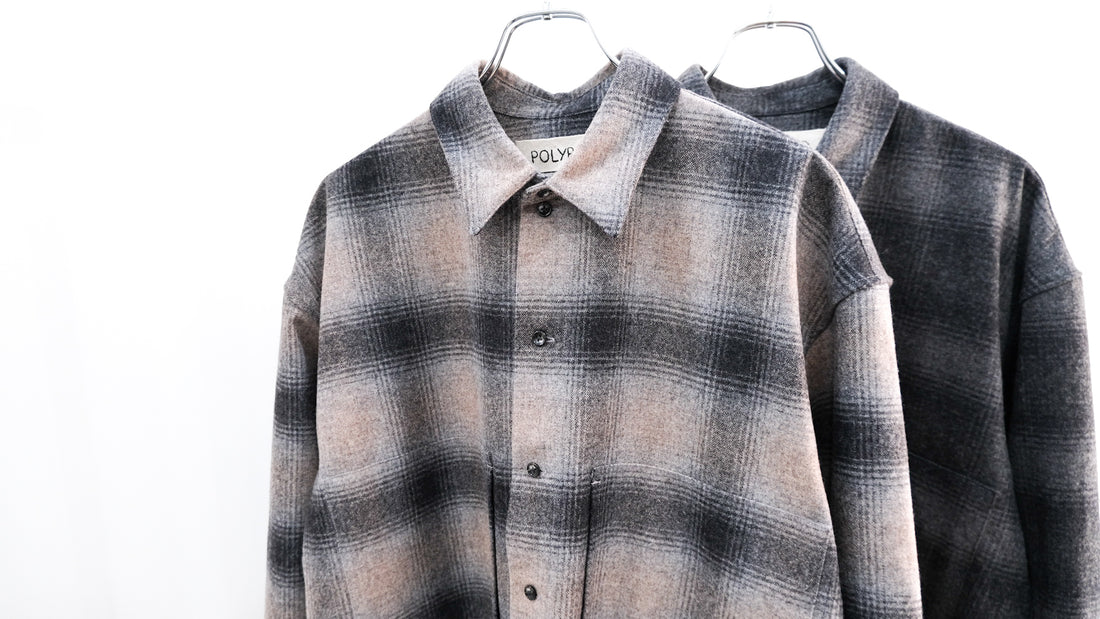 影|SHIRT JACKET B|POLYPLOID 24AW|えん -en-