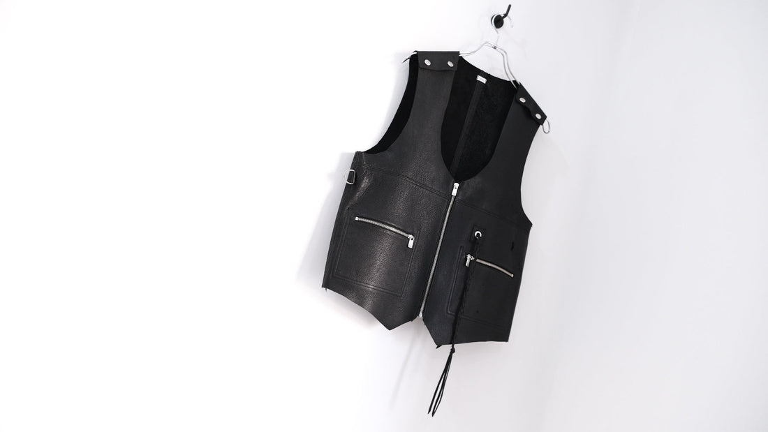 現実|Organic Dearskin Reversible Vest|Fujimoto 25SS|えん -en-