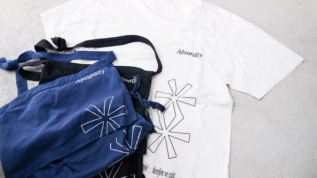 問い|Symbol T Shirt "Absurdity",Jersey flap Bag|Fujimoto 24SS|えん -en-