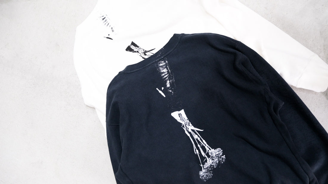束|Overdyed Sweat Shirts "Holding Flowers"|Fujimoto 24SS|えん -en-