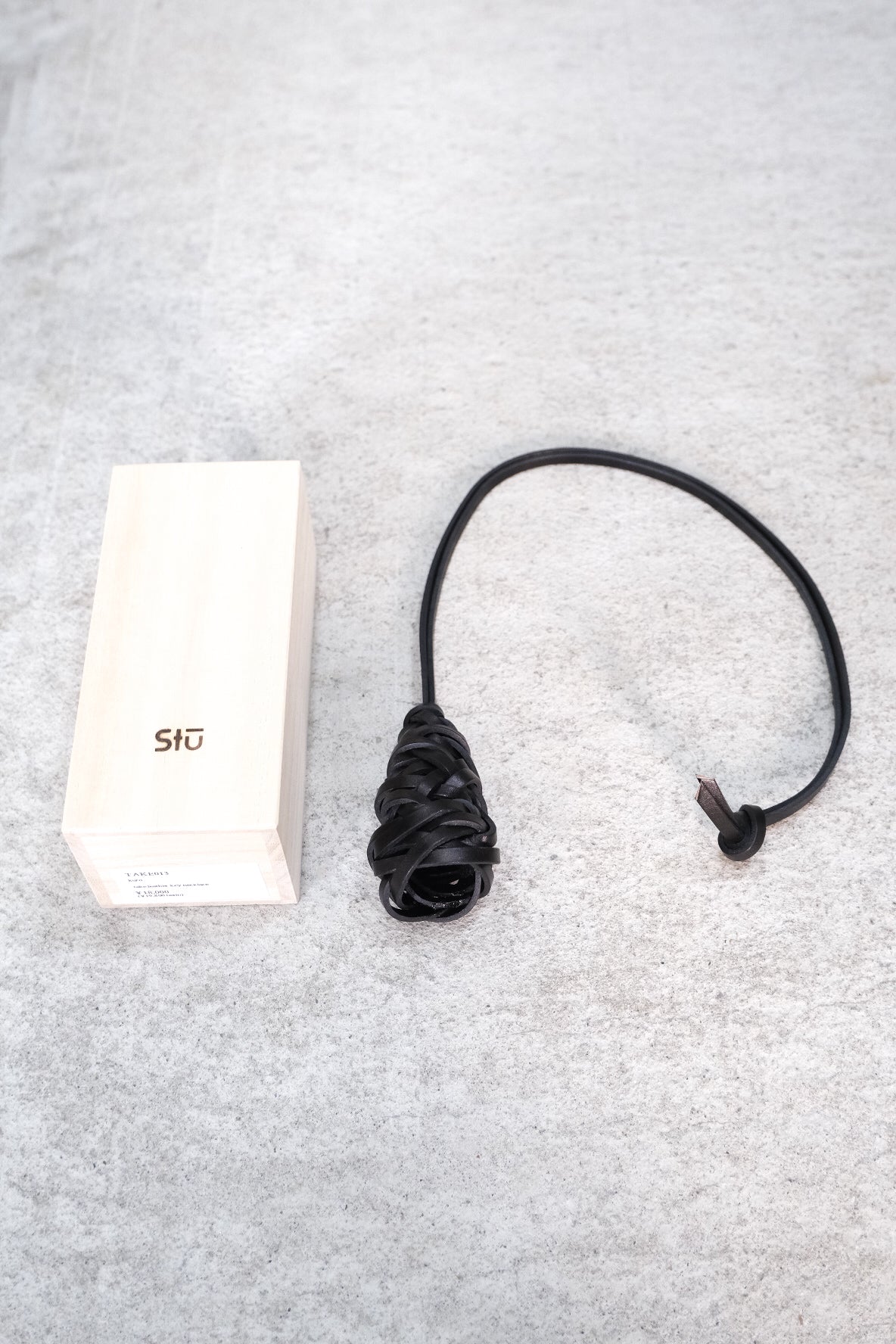 take leather key necklace