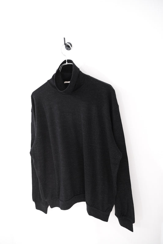 SUPER FINE WOOL COTTON TURTLE-NECK TOP