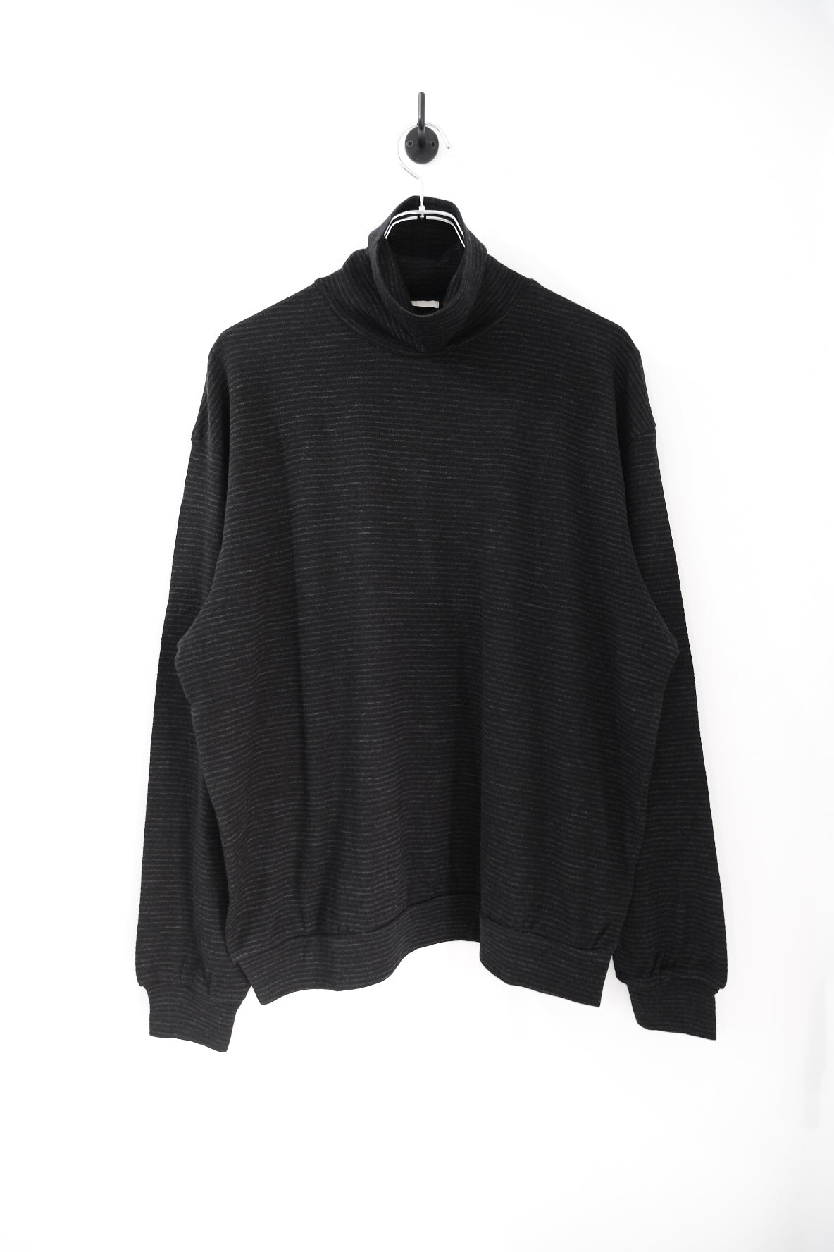 SUPER FINE WOOL COTTON TURTLE-NECK TOP
