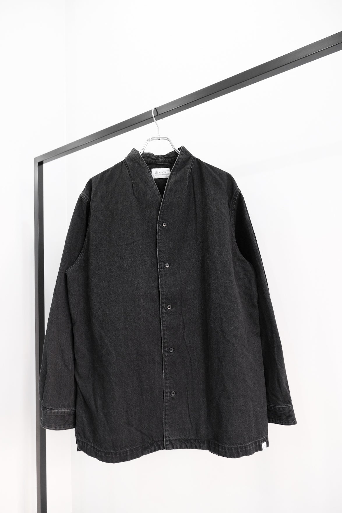 9oz Denim Kimono Collar Shirt｜KUON 24SS ｜えん -en-