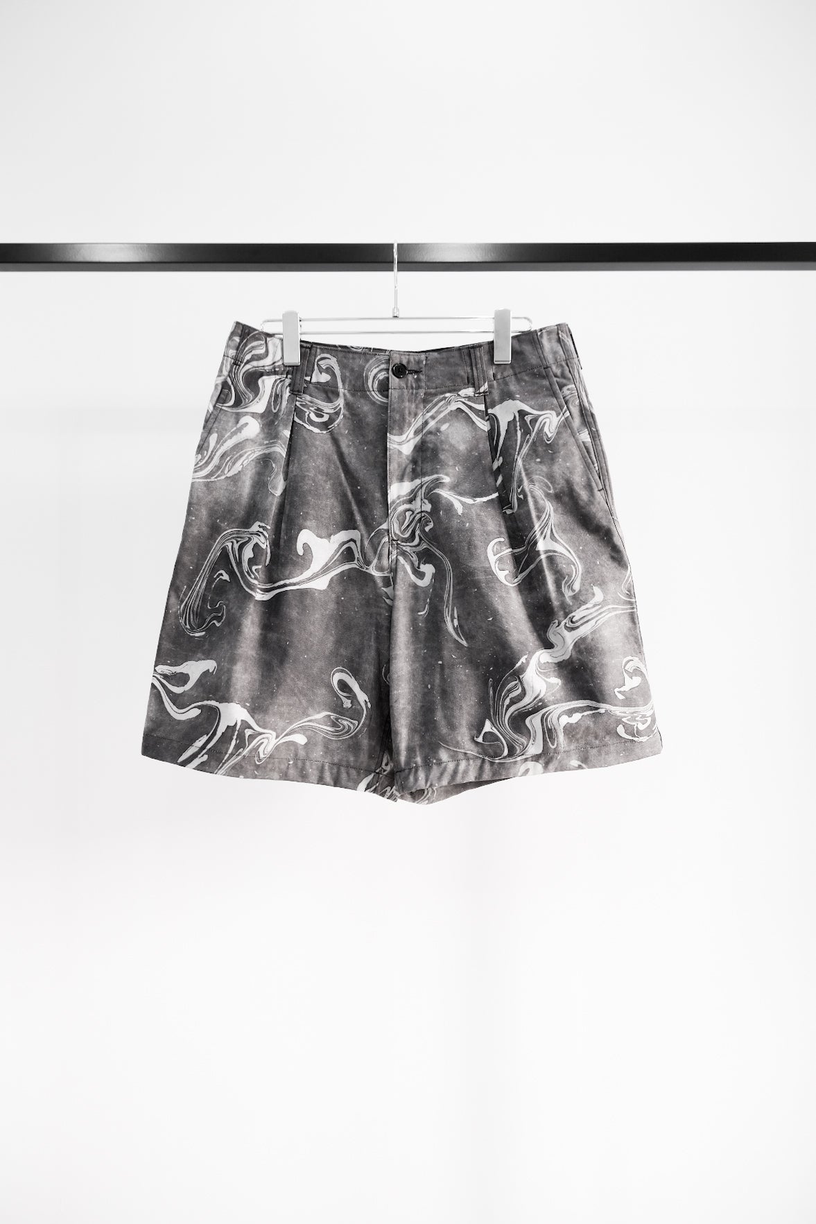【40% off】Suminagashi Printed Wide Shorts