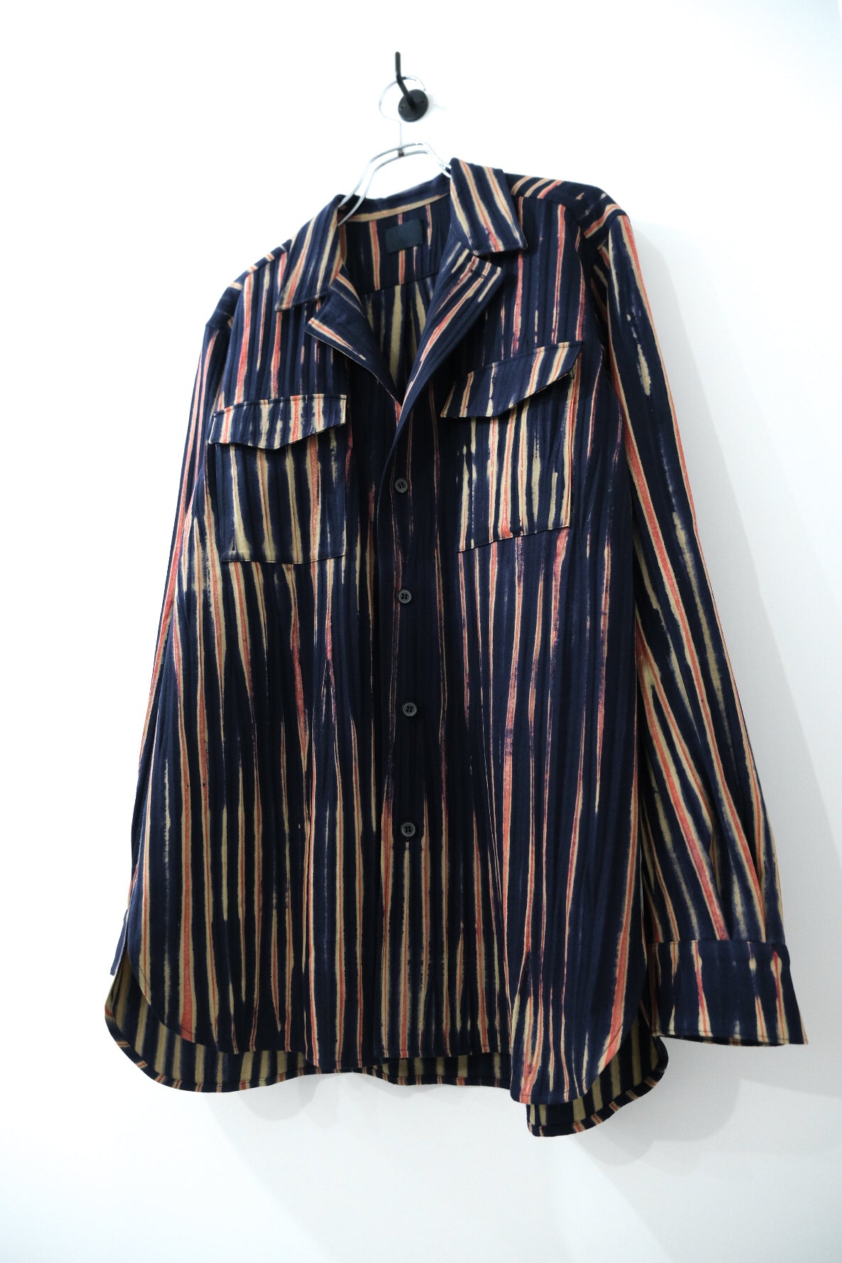 ウールカシミア・テーラードカラーシャツ