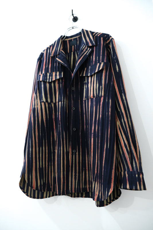 ウールカシミア・テーラードカラーシャツ