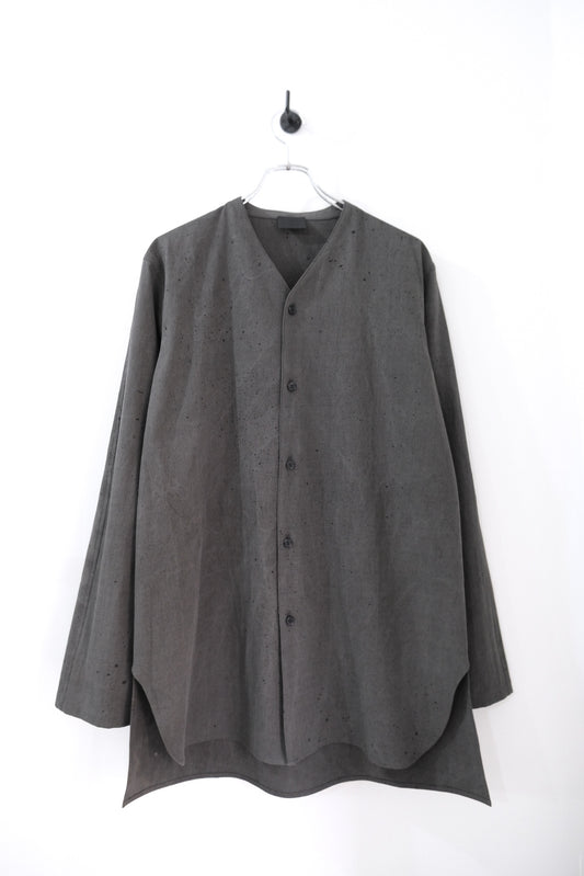 墨染強撚コットンボイルクロス・パジャマシャツ