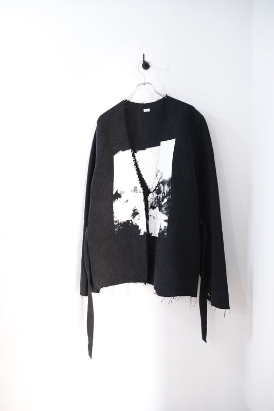 【30% off】Printed S/C Oxford Less Jacket