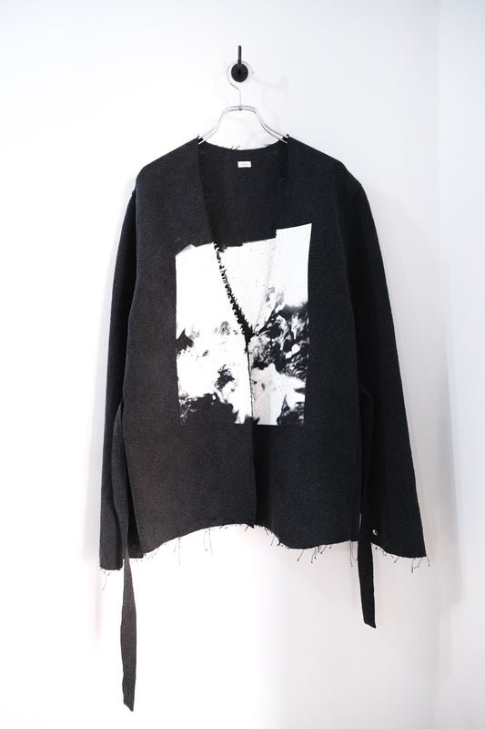 【30% off】Printed S/C Oxford Less Jacket