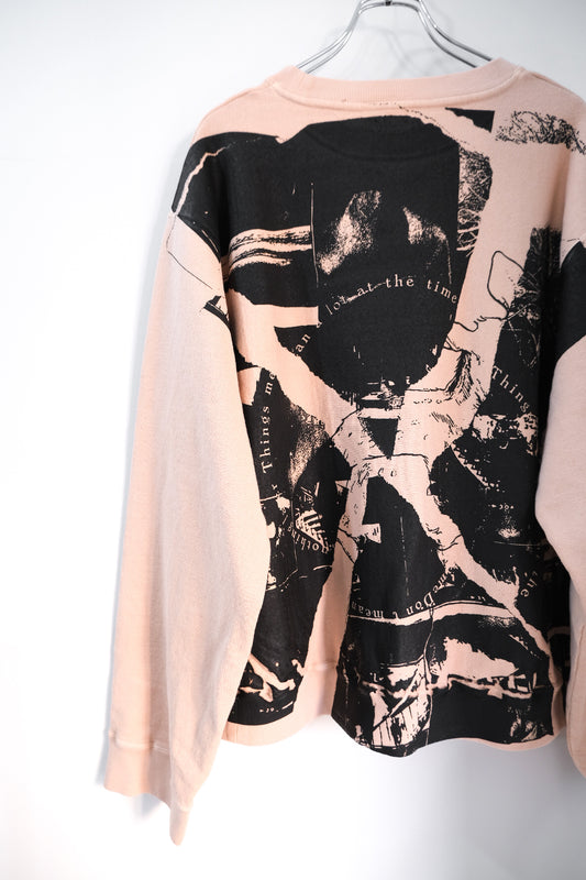 【30% off】Overdyed Sweat Shirts "BROKEN THINGS"