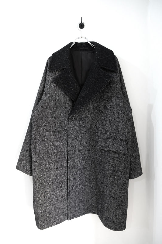 WOOL SILK KERSEY DB COAT