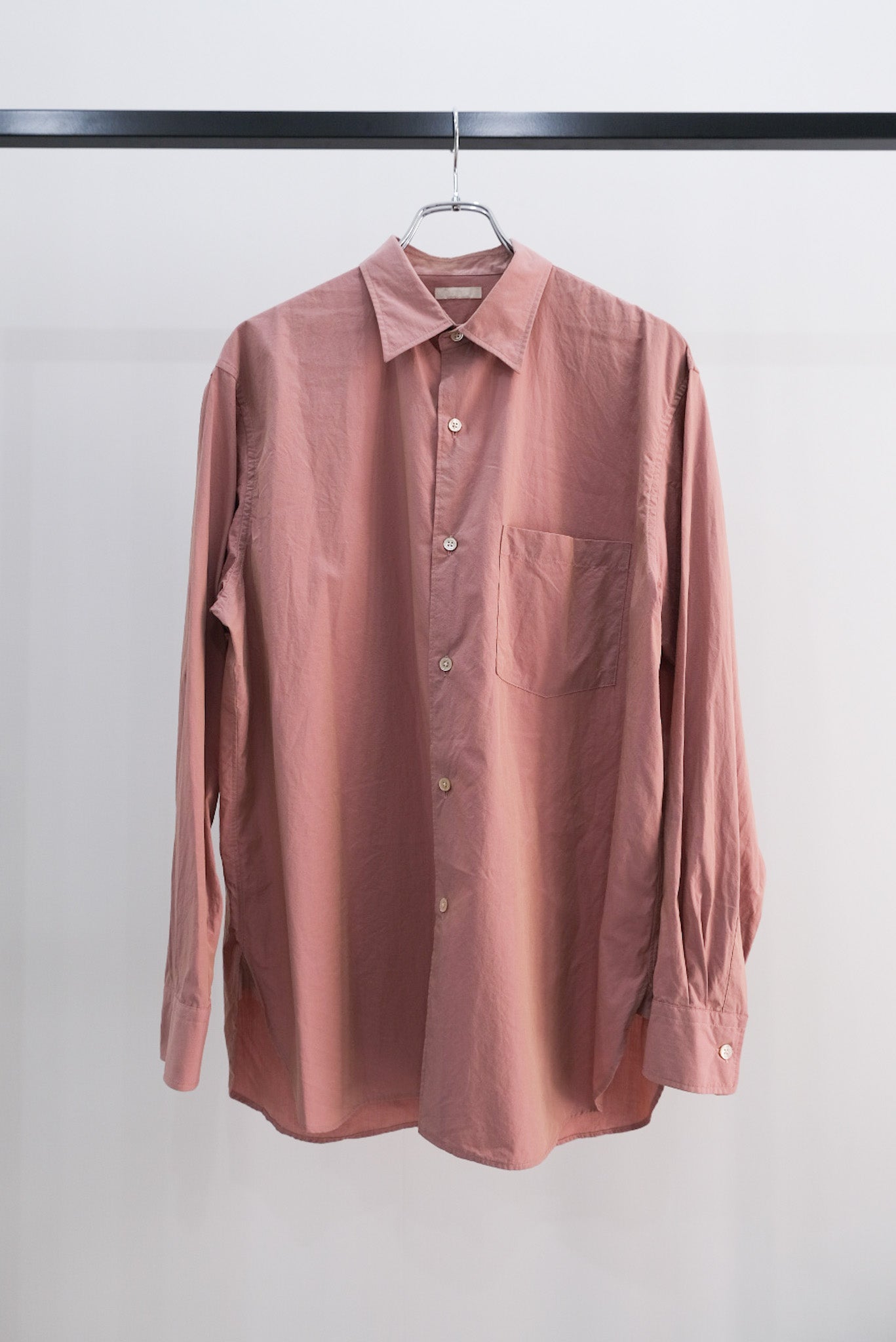 WASHED CHAMBRAY OVERLAID SHIRT