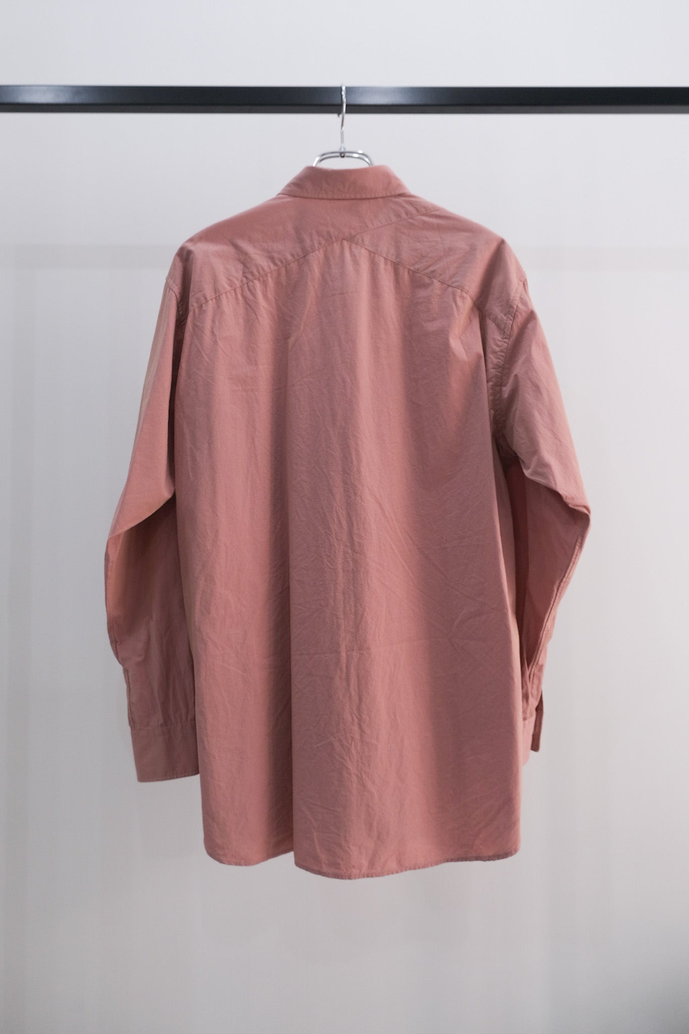 WASHED CHAMBRAY OVERLAID SHIRT