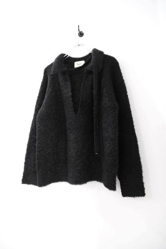 Freedom neck Mohair loop pullover