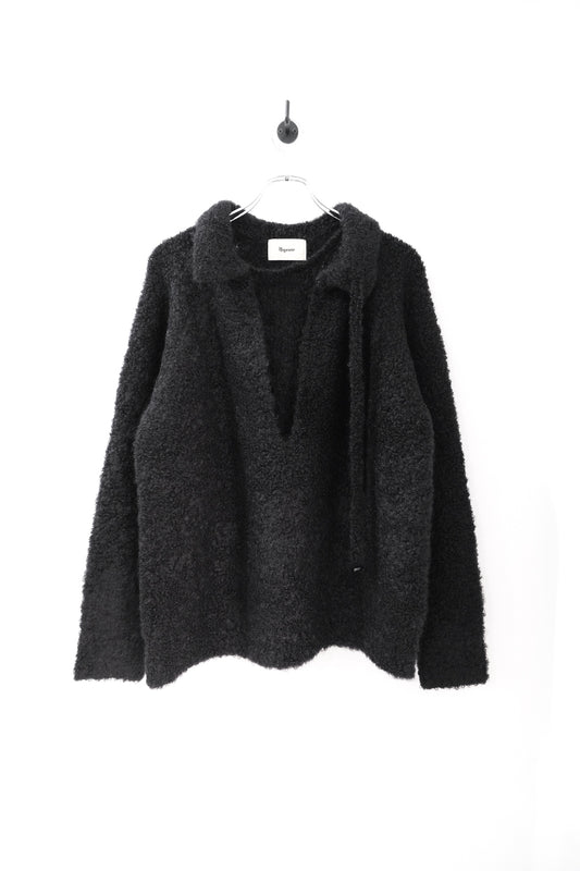Freedom neck Mohair loop pullover