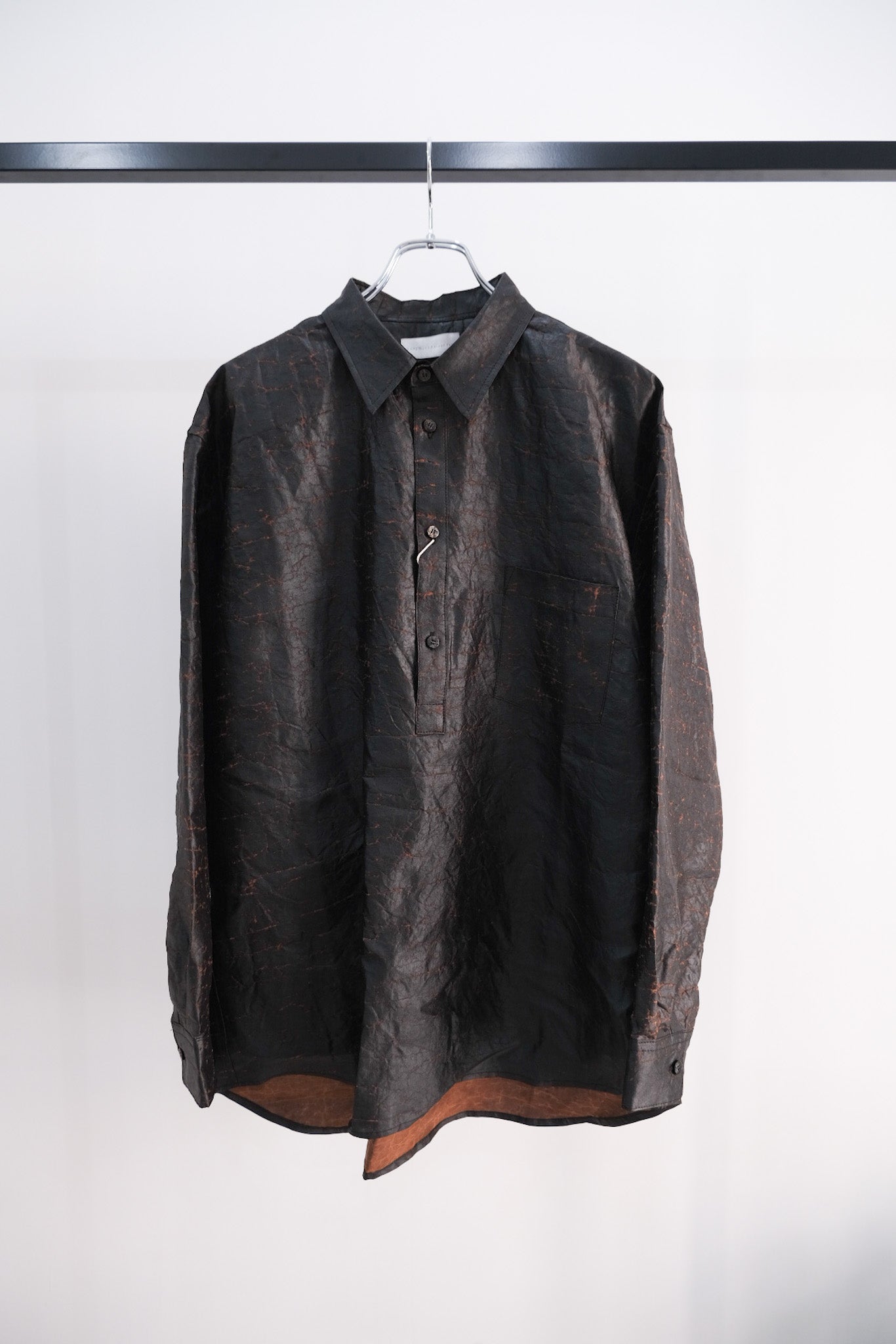 シルク泥染シャツ