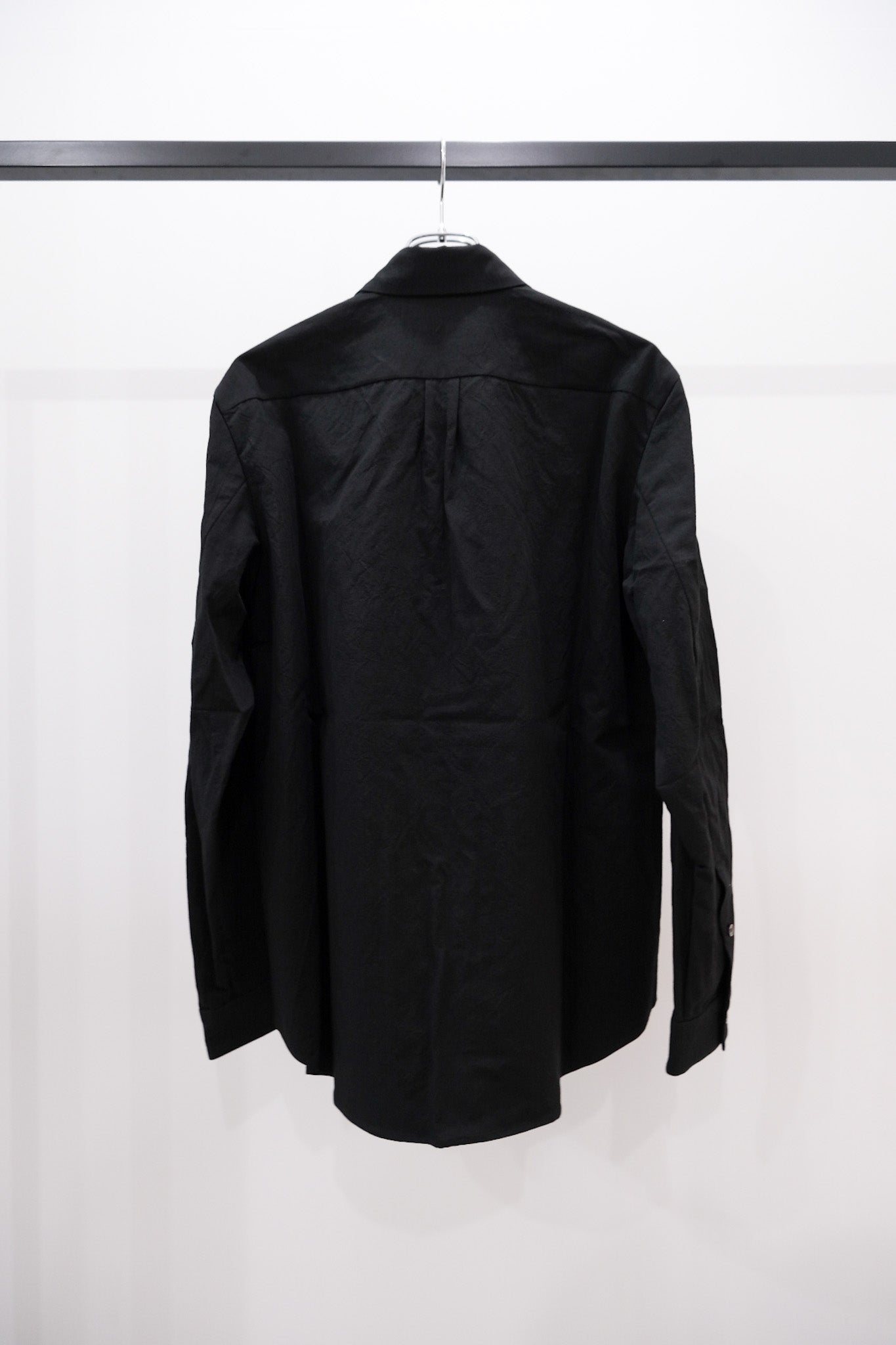 Salt-shrunk cotton linen shirt