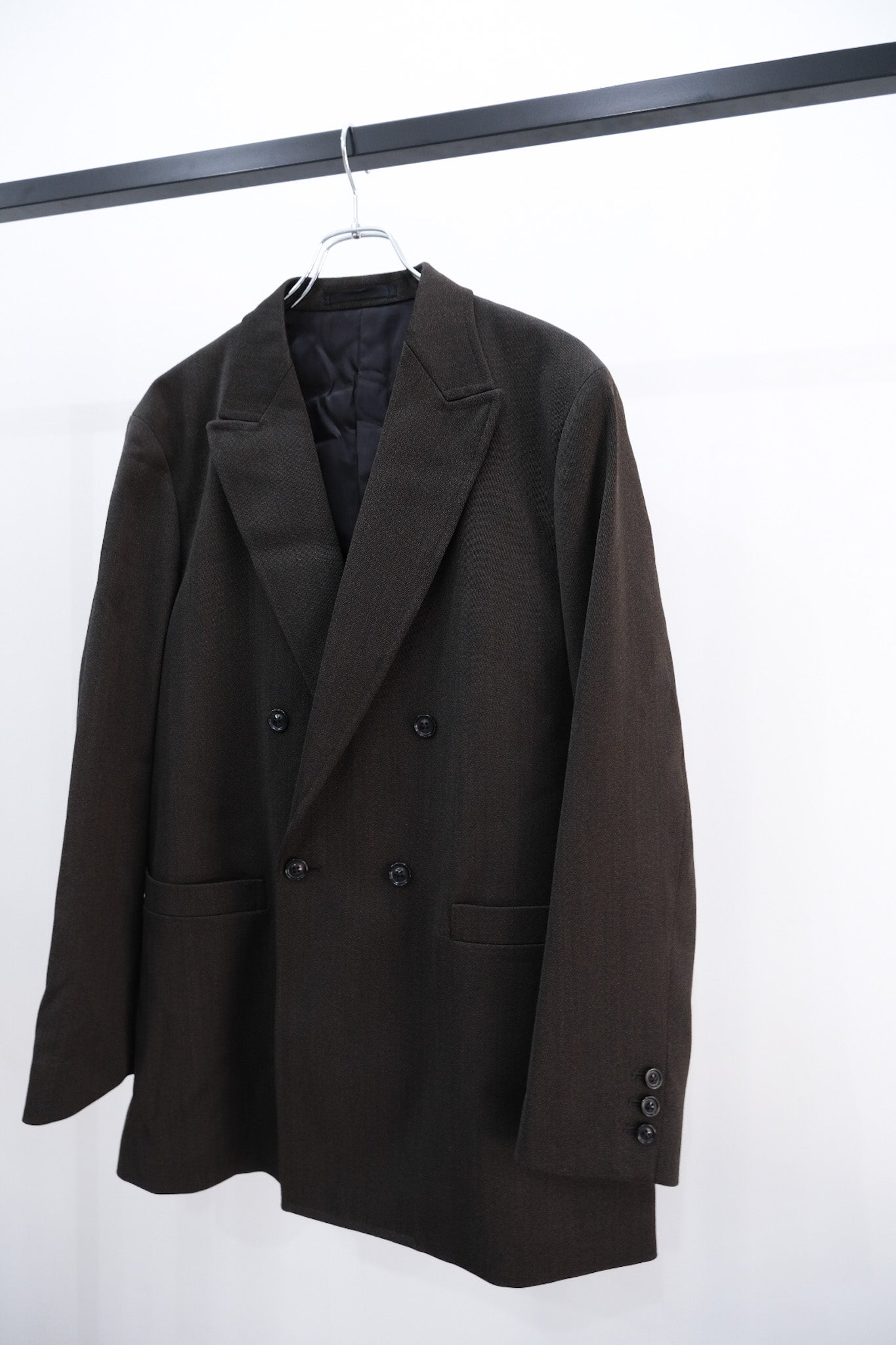 MELANGE WOOL GABARDINE D/B JKT