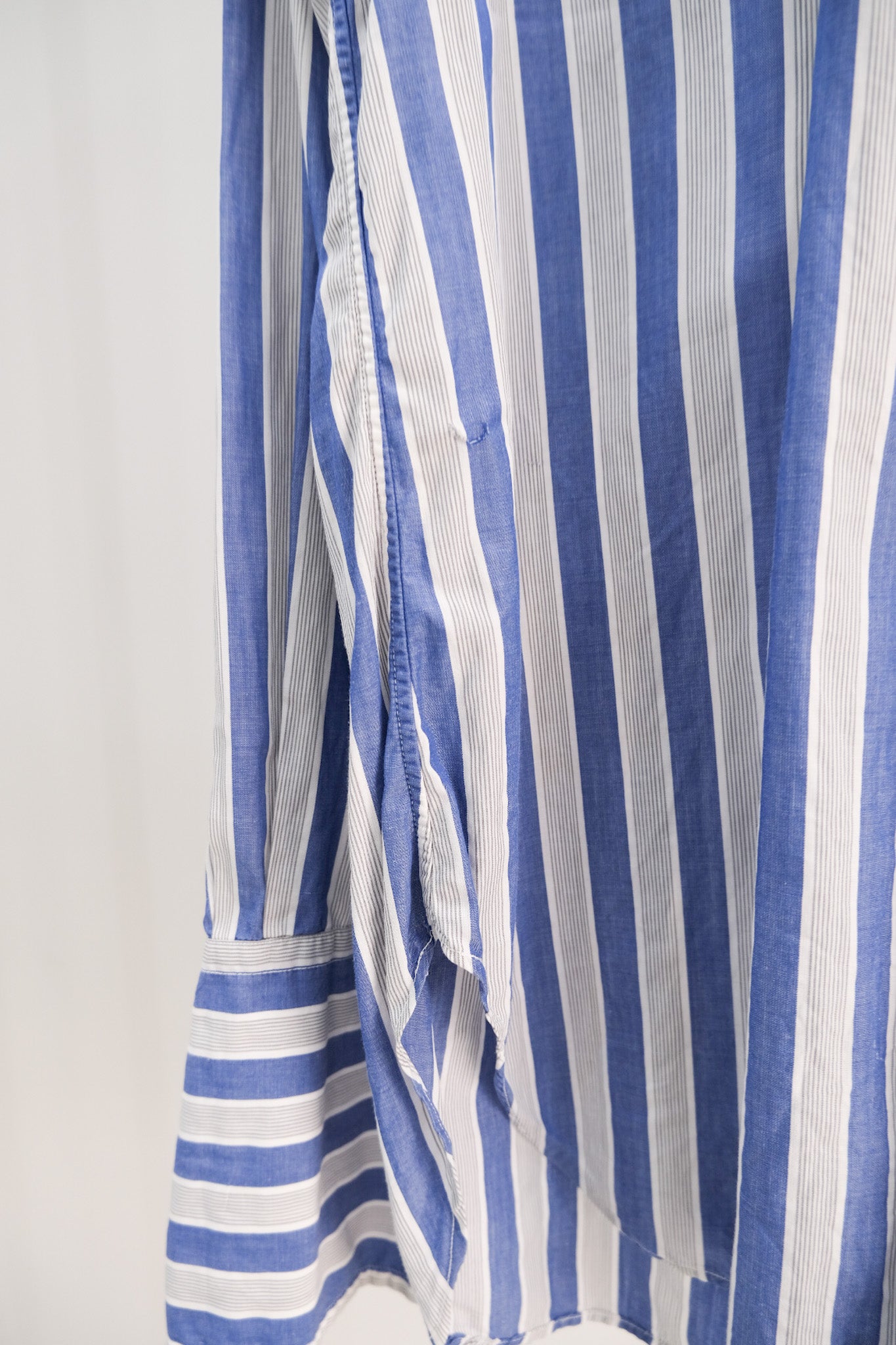 70's Christian Dior Long Cuffs Stripe Shirt