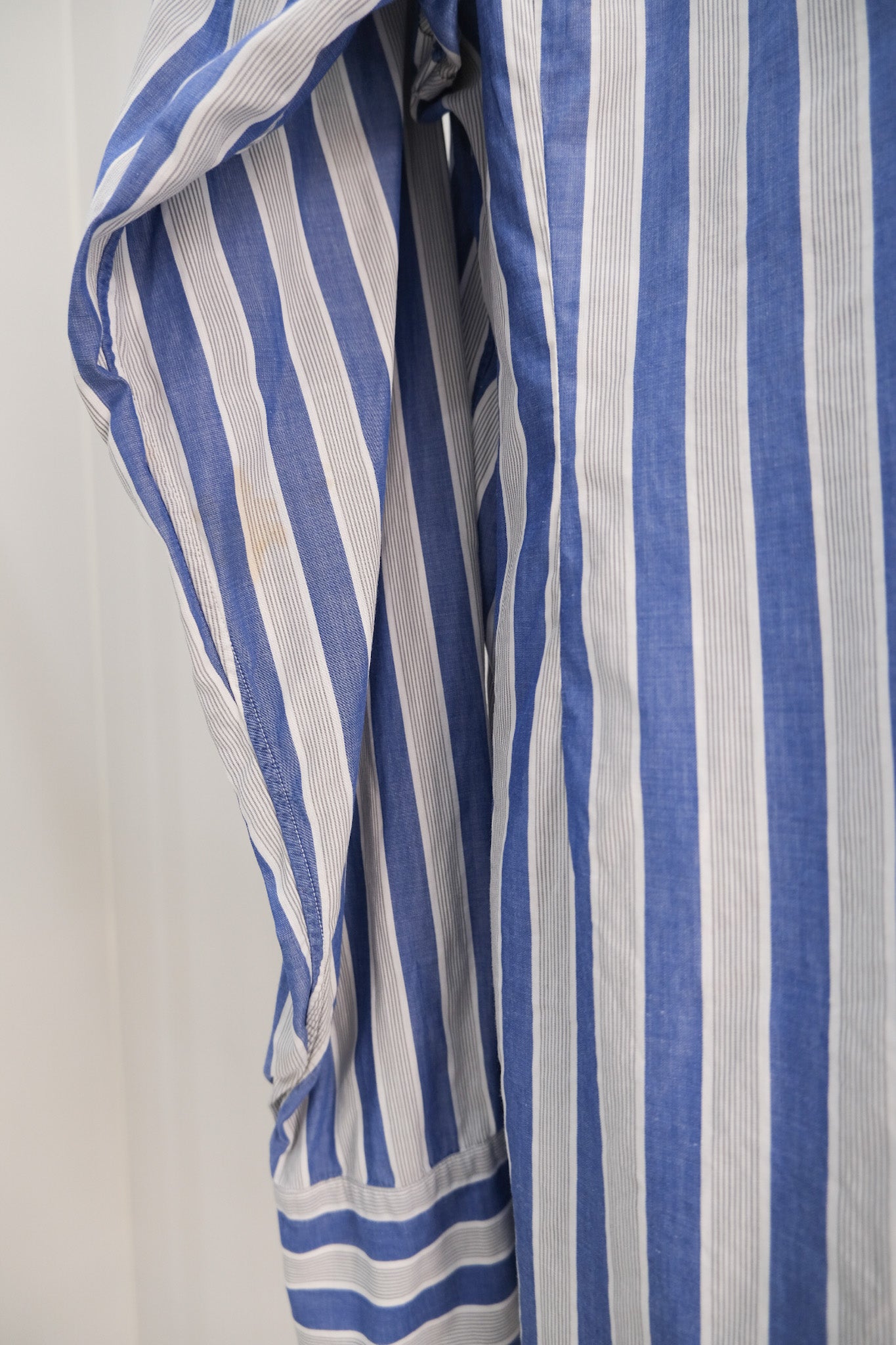 70's Christian Dior Long Cuffs Stripe Shirt
