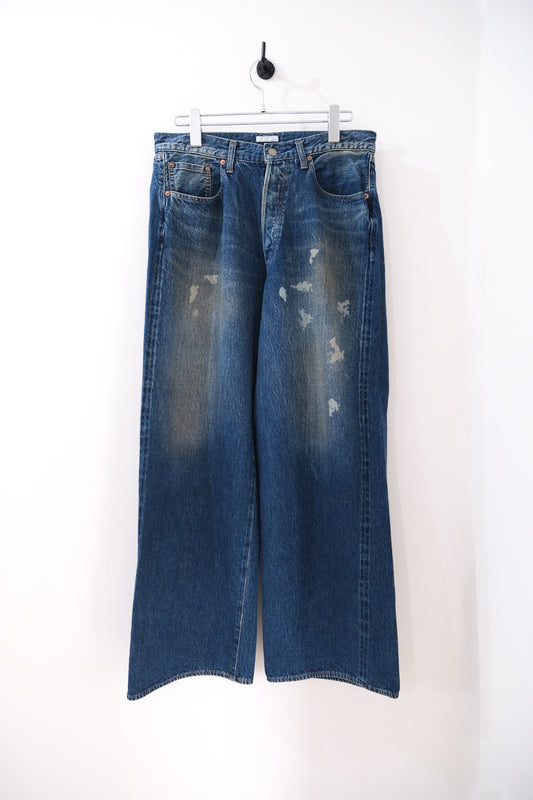 AGING WASHED SELVEDGE DENIM 5P PANTS