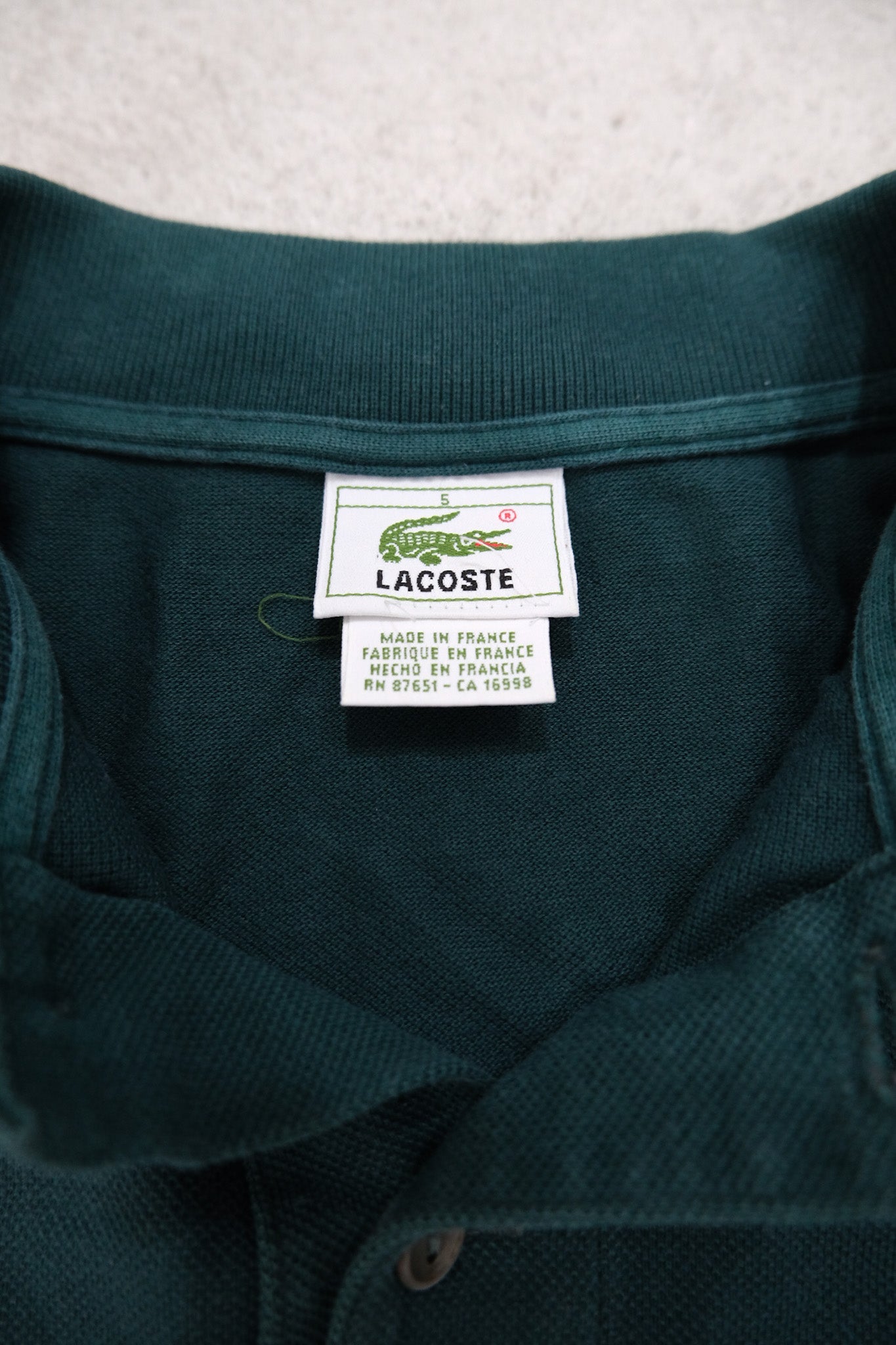 80-90's LACOSTE Polo Shirt Green
