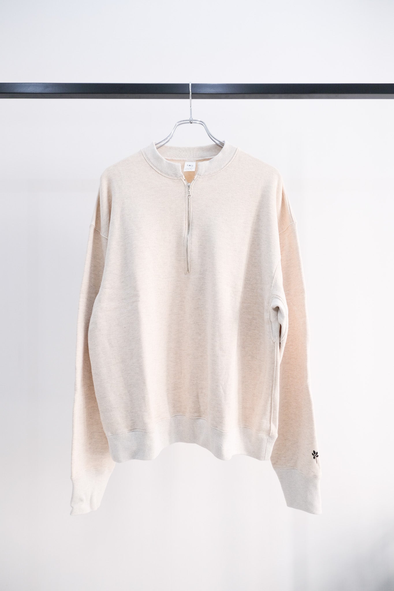 half zip sweat kinari