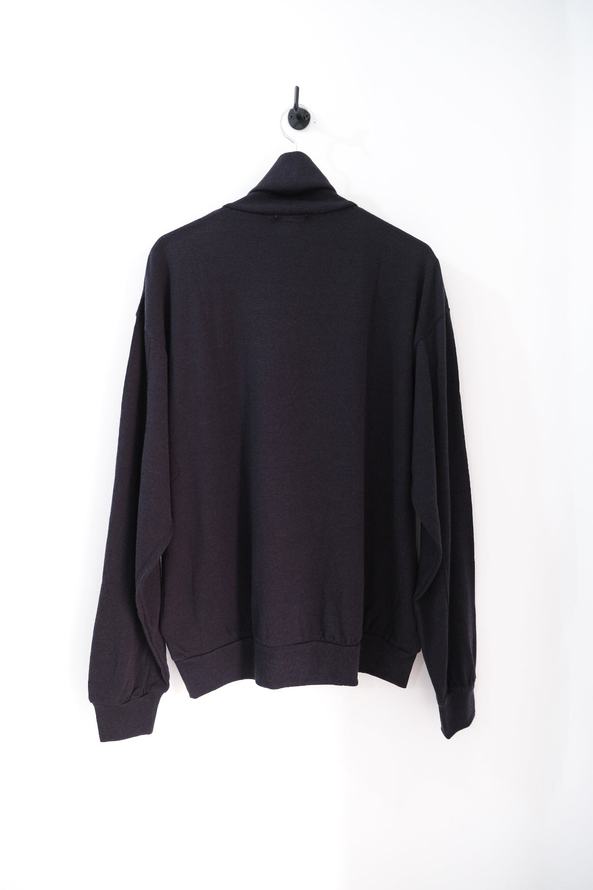SUPER FINE WOOL COTTON TURTLE-NECK TOP