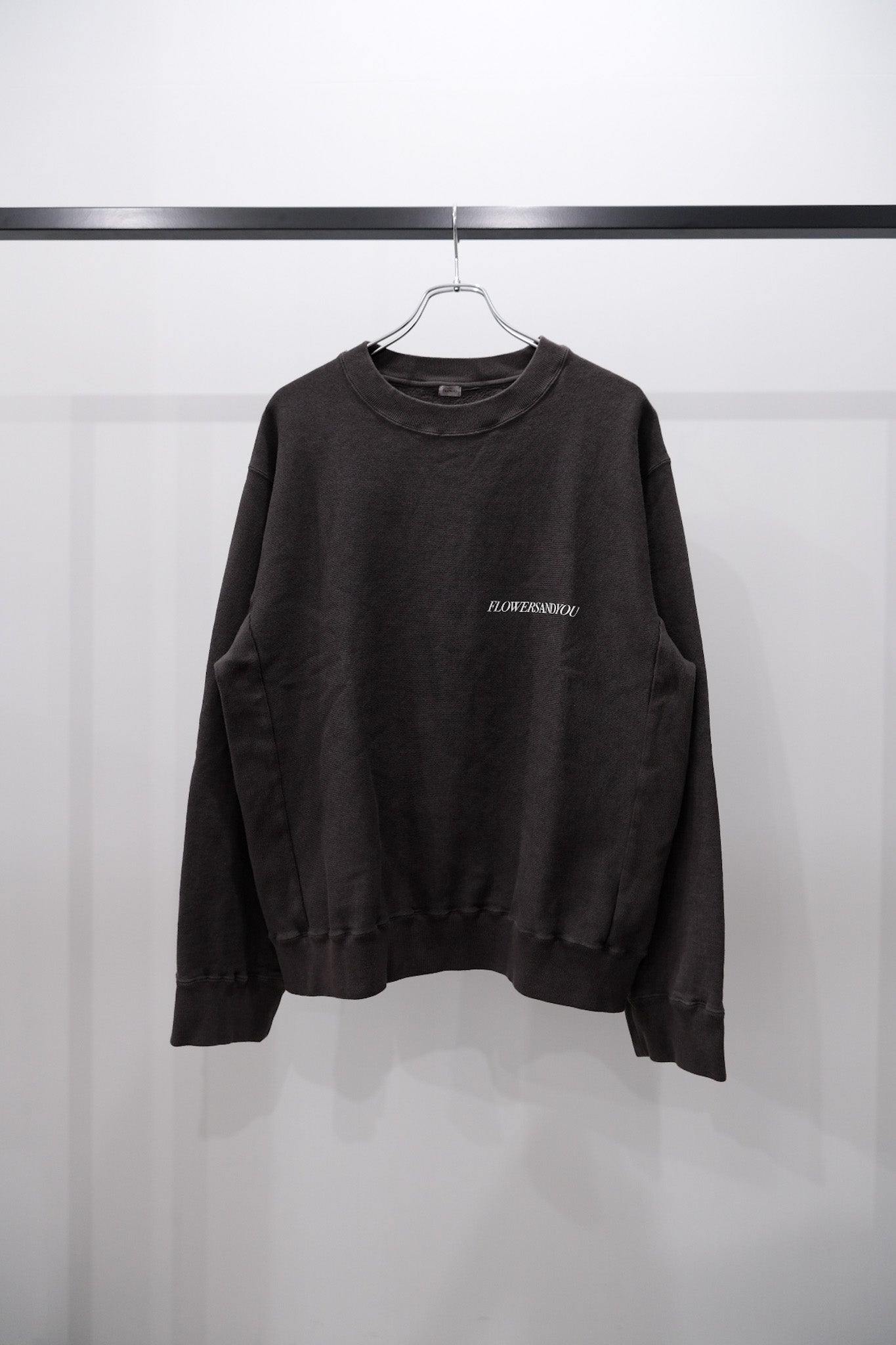 Over dyed Sweat Shirt "FLOWERS"