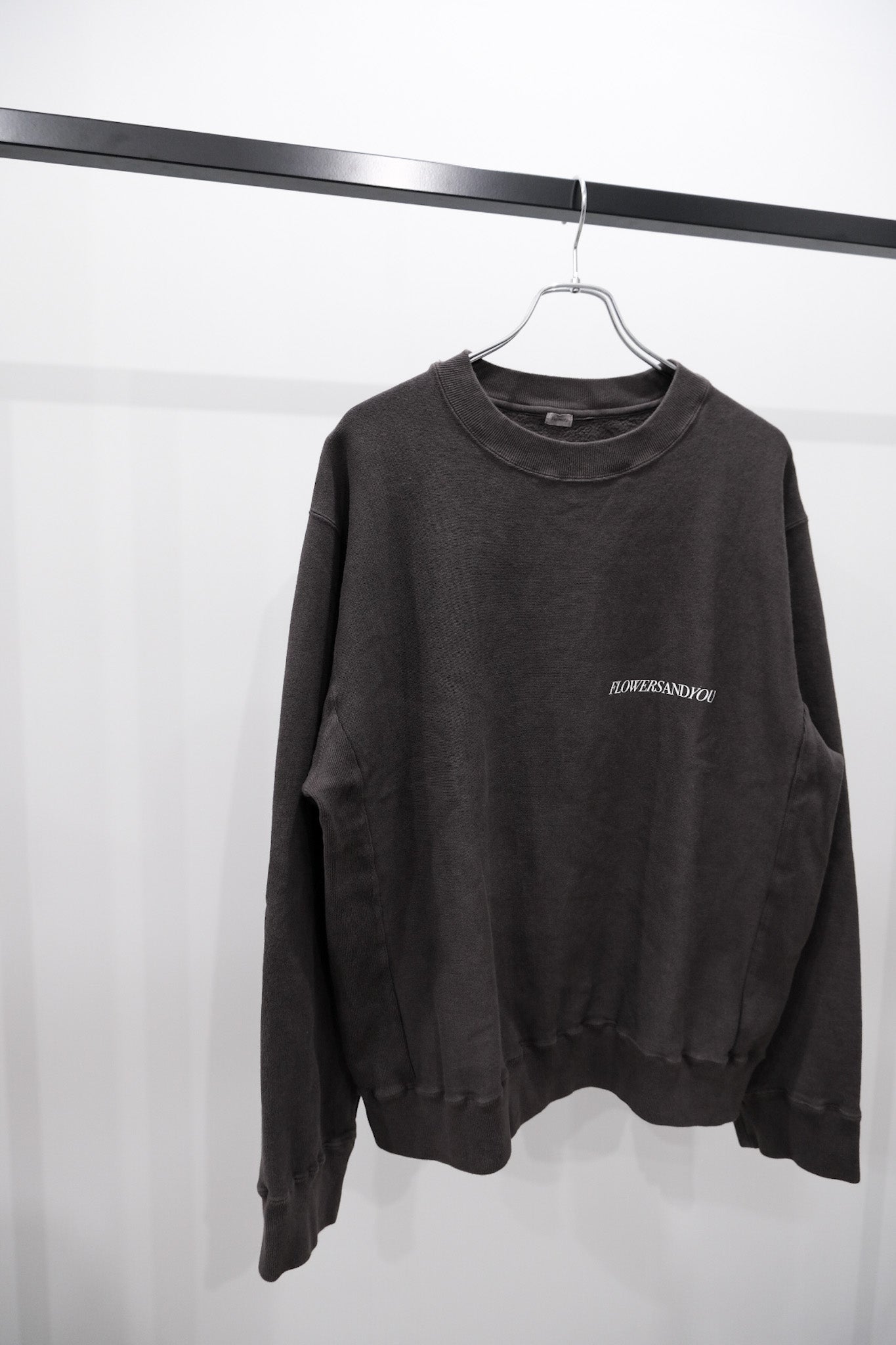Over dyed Sweat Shirt "FLOWERS"