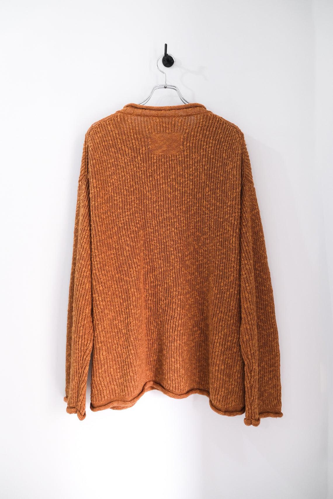 COTTON LINEN LOOSE FIT SWEATER