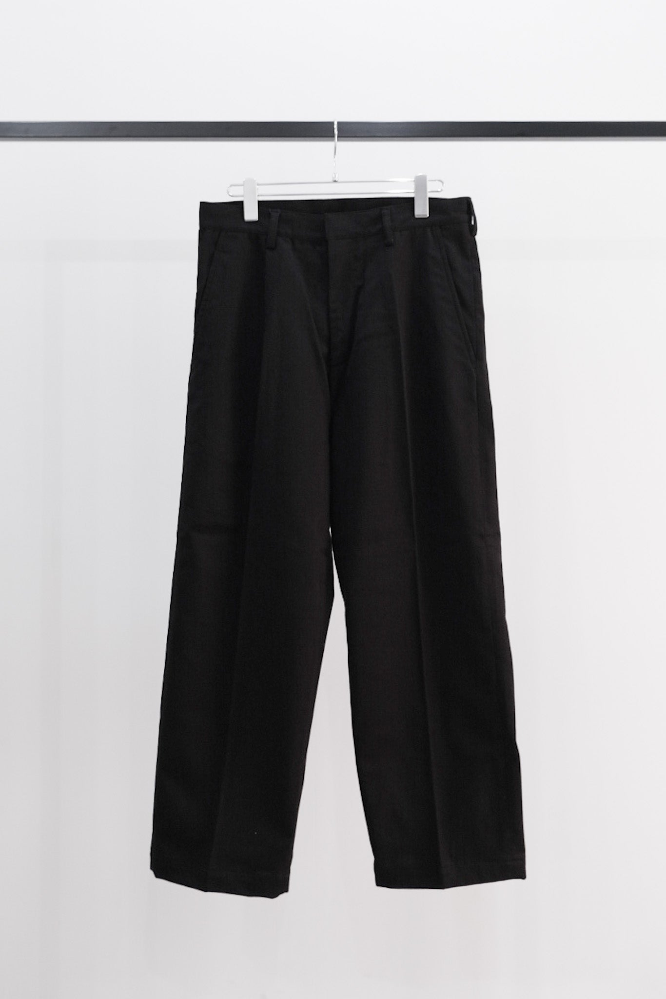Brushed Drill SinglePleated Trousers