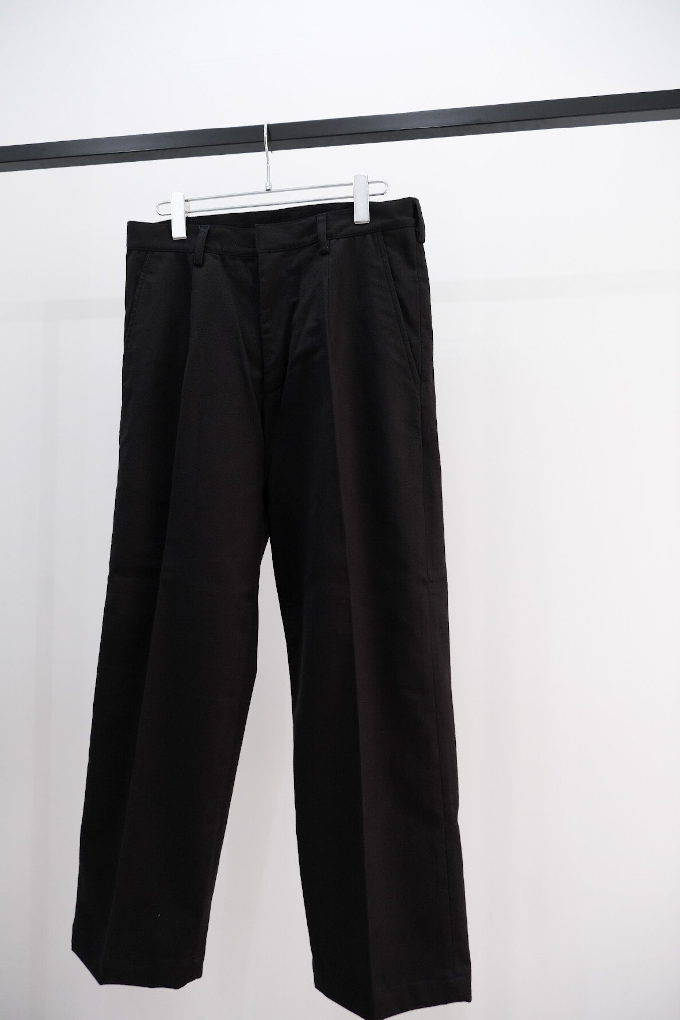Brushed Drill SinglePleated Trousers