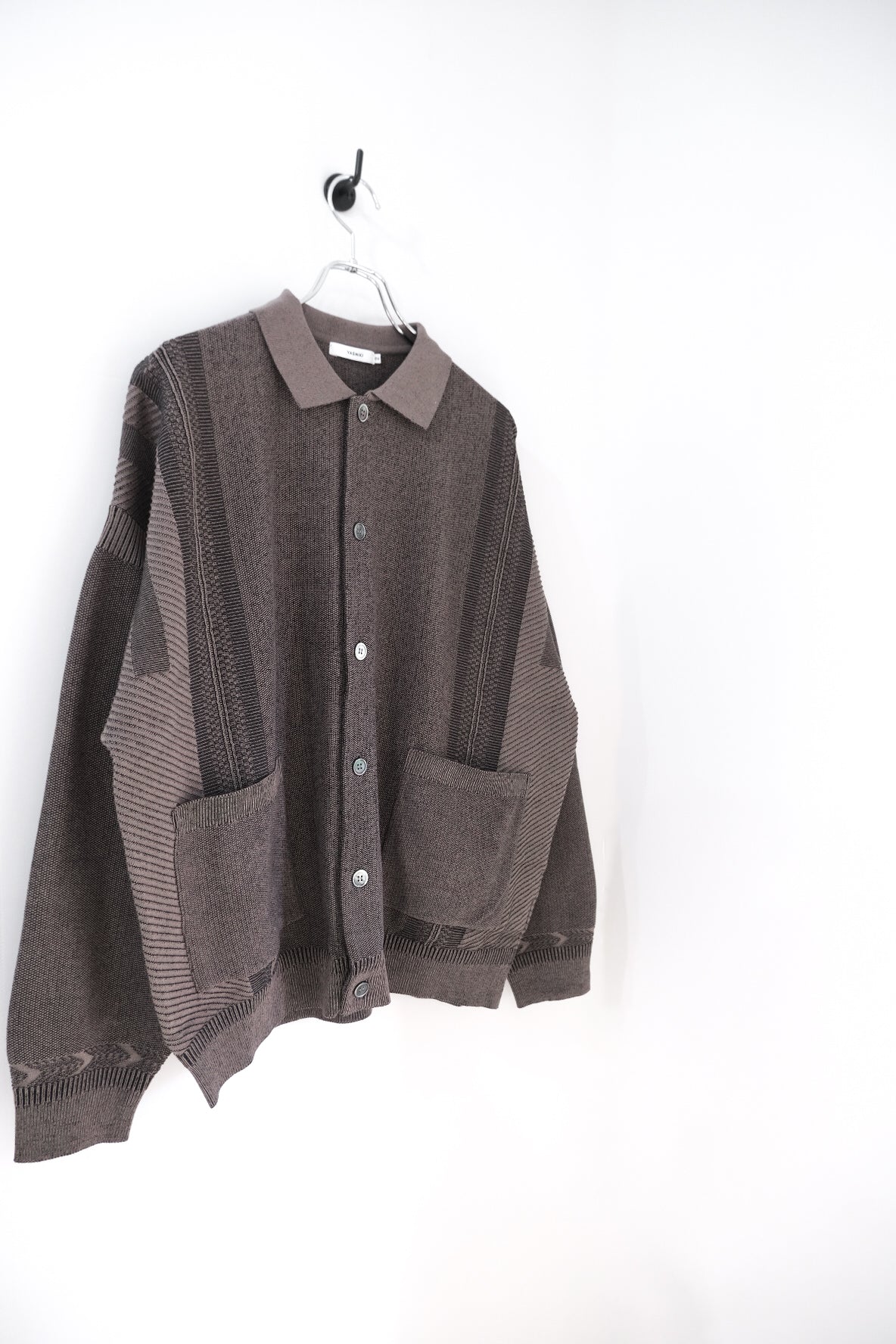 y*u様 26ss Yashiki Kokuu Collar Cardigan Kokuu Collar Cardigan｜YASHIKI 26SS｜えん -en-