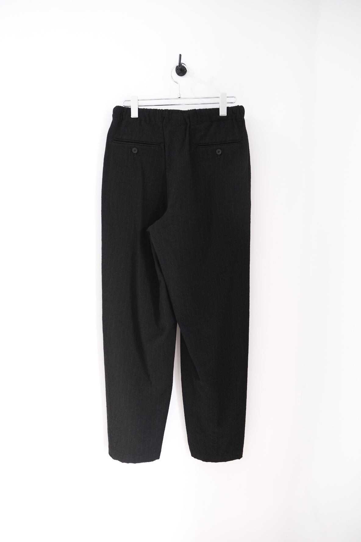 WASHED W/S STRIPE DRAWSTRING WIDE PANTS