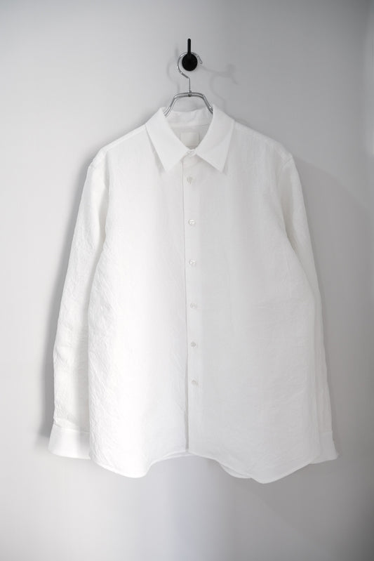 塩縮加工ラミーシャンブレーシャツ