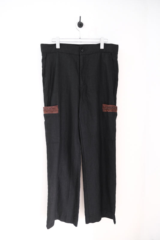 Engraved Linen Trousers